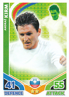 Andraz Kirm Slovenia 2010 World Cup Match Attax #208